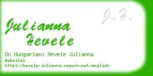 julianna hevele business card